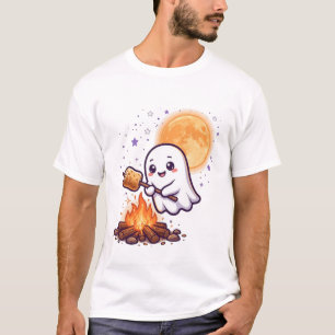 Süße Geister rösten Marshmallows Lagerfeuer Kunst T-Shirt