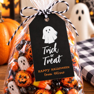 Süße Geister-Trick-or-Treat-Halloween-Geschenkanhä Geschenkanhänger