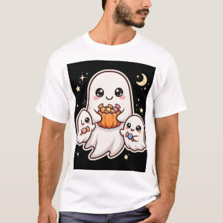 Süße Geisterfamilie Halloween T-Shirt