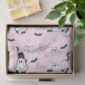 Süße Geisterkatzen Halloween Seidenpapier (Geschenk)