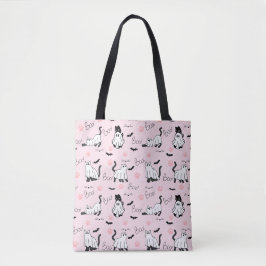 Süße Geisterkatzen Halloween Tasche