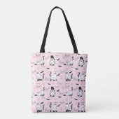 Süße Geisterkatzen Halloween Tasche (Rückseite)