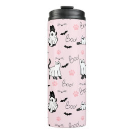 Süße Geisterkatzen Halloween Thermosbecher