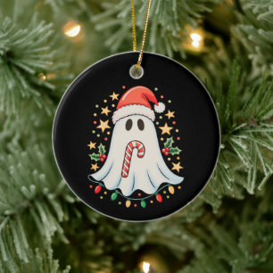 Süße Geisterlichter Baum Kuchen Frohe Weihnachten Keramik Ornament