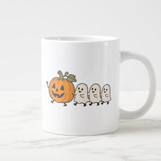 Süße Geisterparade Halloween-Kürbis-Tasse Jumbo-Tasse