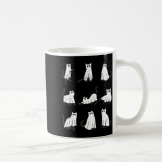 Süße Geistkatze Lustiges Halloween-Design Geistkat Kaffeetasse