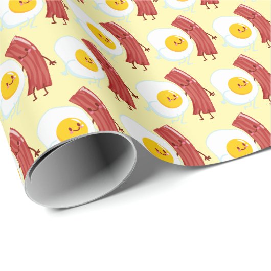 Süße gekachelte Eier Speck Muster Geschenkpapier (Rolleneckpunkt)