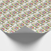 Süße, gekachelte Osterfee Geschenkpapier (Ecke)