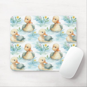 Süße gelbe blaue Enten Mousepad