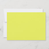 Süße gelbe blaue Rand personalisierte Schreibwaren Dankeskarte (Rückseite)