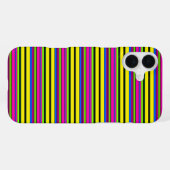Süße gelbe bunte Streifen iPhone Hülle (Rückseite (Horizontal))