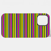 Süße gelbe bunte Streifen iPhone Hülle (Rückseite (Horizontal))