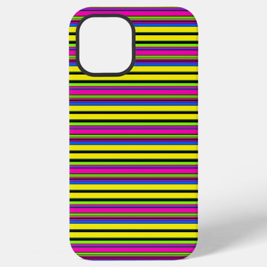 Süße gelbe bunte Streifen iPhone Hülle (Rückseite)
