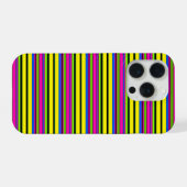 Süße gelbe bunte Streifen iPhone Hülle (Rückseite (Horizontal))