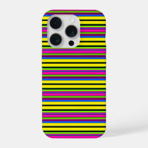 Süße gelbe bunte Streifen iPhone 15 Pro Hülle