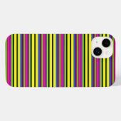 Süße gelbe bunte Streifen iPhone Hülle (Rückseite (Horizontal))