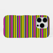 Süße gelbe bunte Streifen iPhone Hülle (Rückseite (Horizontal))