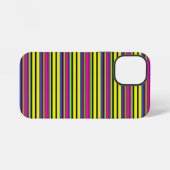 Süße gelbe bunte Streifen iPhone Hülle (Rückseite (Horizontal))