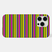 Süße gelbe bunte Streifen iPhone Hülle (Rückseite (Horizontal))