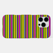 Süße gelbe bunte Streifen iPhone Hülle (Rückseite (Horizontal))