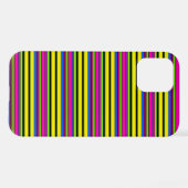 Süße gelbe bunte Streifen iPhone Hülle (Rückseite (Horizontal))