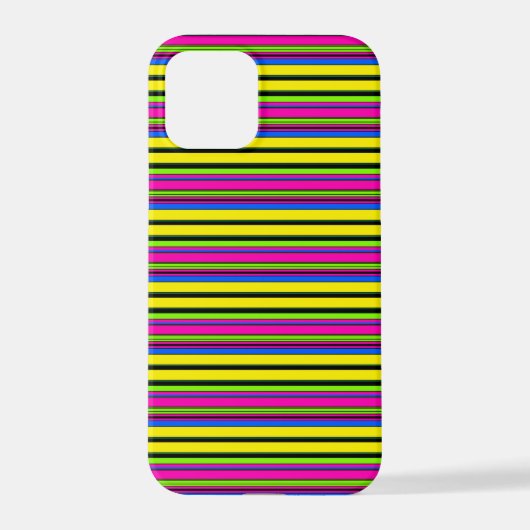 Süße gelbe bunte Streifen iPhone Hülle (Rückseite)