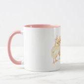 Süße Gelbe Hühner Lieben Tasse (Links)