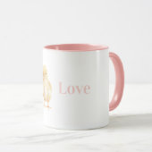 Süße Gelbe Hühner Lieben Tasse (VorderseiteRechts)