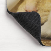 Süße gelbe Katzenmauspad Mousepad (Ecke)