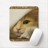 Süße gelbe Katzenmauspad Mousepad (Mit Mouse)