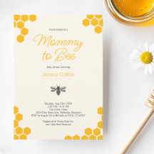 Süße gelbe Waben-Mommy-to-Bee-Baby-Party