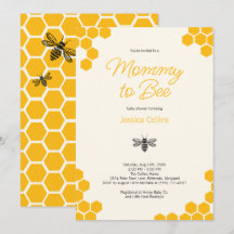 Süße gelbe Waben-Mommy-to-Bee-Baby-Party