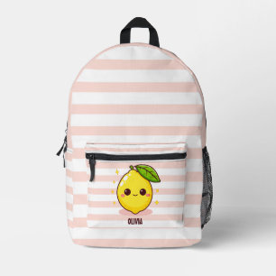 Süße Gelbe Zitrone Personalisiert Bedruckter Rucksack