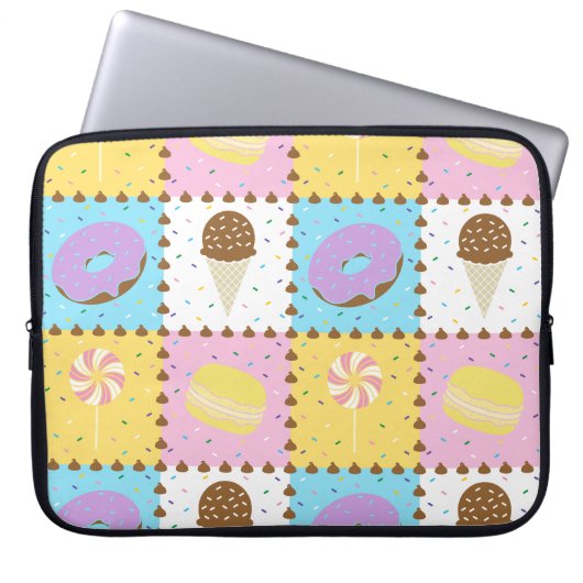 Süße Gelüste Laptop-Hülle Laptopschutzhülle (Vorderseite)