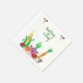 Süße Gemüse-Papier-Servietten Serviette (Ecke)