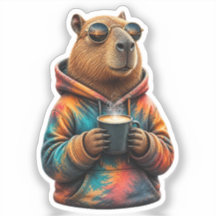 Süße gemütliche Capybara-Hoodie-Cartoon-T-Shirt