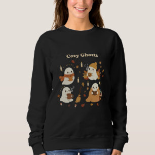 Süße Gemütliche Geister Herbst Halloween Kawaii Sp Sweatshirt