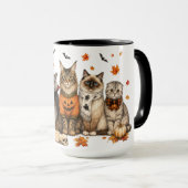Süße/Gemütliche Halloween-Katze Tasse (VorderseiteRechts)
