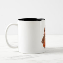 Süße gemütliche Mädchen-Kaffeetasse  Zweifarbige Tasse