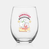 Süße Geniessen: Buniberry Cheesecake Delight Weinglas Ohne Stiel (Rückseite)