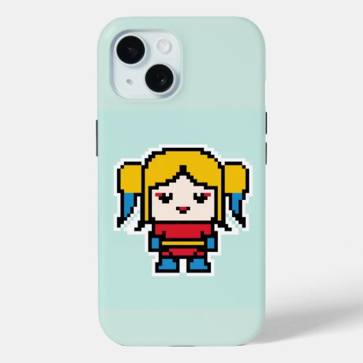 Süße gepixelte böse Mädchen Case-Mate iPhone Hülle (Rückseite)