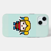 Süße gepixelte böse Mädchen Case-Mate iPhone Hülle (Rückseite (Horizontal))