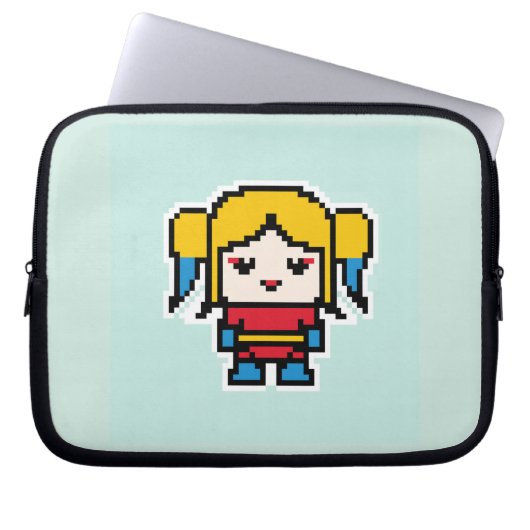 Süße gepixelte böse Mädchen Laptopschutzhülle (Vorderseite)