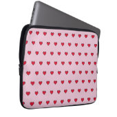 Süße, gepixelte Herzform  Laptopschutzhülle (Vorne Rechts)