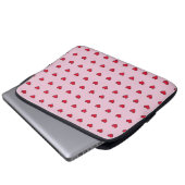 Süße, gepixelte Herzform  Laptopschutzhülle (Vorne Knopf)