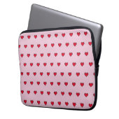 Süße, gepixelte Herzform  Laptopschutzhülle (Vorderseite Links)