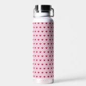 Süße, gepixelte Herzform  Trinkflasche (Rückseite)