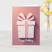 Süße Geschenkbox-Geburtstagskarte Karte (Gelbe Blume)