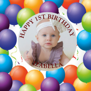 Süße Geschenke Alles Gute zum 1. Geburtstag  Button