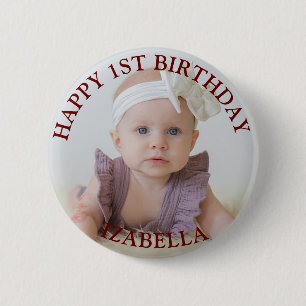 Süße Geschenke Alles Gute zum 1. Geburtstag  Button